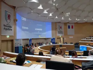 Vue de l'amphithéatre du Seminaire de la Cooperation Territoriale Europeenne à Bordeaux
